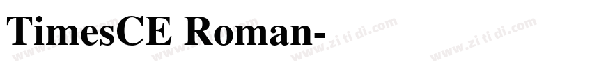 TimesCE Roman字体转换